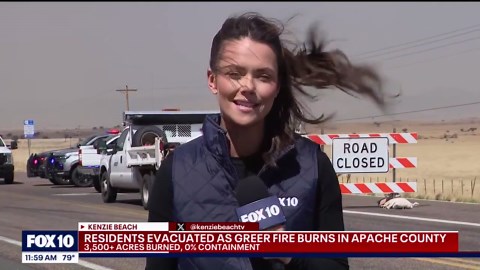 Greer Fire: Residents evacuated as wildfire burns