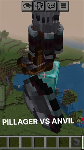 PILLAGER VS ANVIL 🥀 MINECRAFT #minecraft #gaming