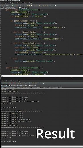 Main.java || Main Class of Doubly Circular Linked List Explained!