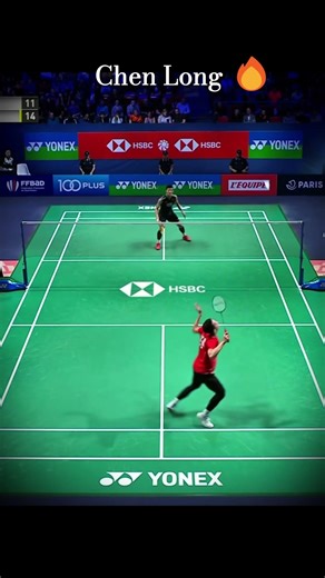 Chen long contineous attack 💀 || #badminton #chenlong #smash #defence