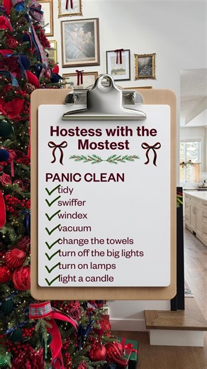 99K views · 130 reactions | Hostess with the Mostest: PANIC CLEAN (How fake clean your house in 30 minutes before guests arrive.) For the entire detailed Hostess with the Mostest list, comment: LINK or HOST and we will send you the dirty details on how to host (and stay sane) this holiday season. | GO CLEAN CO | Facebook
