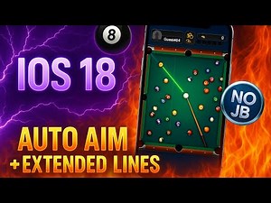 🔥 8 Ball Pool IPA Hack for iOS 13–18 | Auto Aim, Guideline & More! (No Jailbreak) 🎱💥