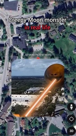 I found Creepy Moon face on google earth 🌎#trending #shorts