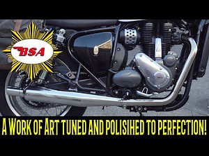 🚨FINALLY! A Tuned Polished Stainless steel GOLDIE style exhaust system for the BSA Gold Star