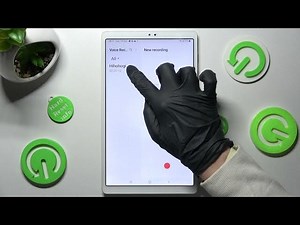 Samsung Galaxy TAB A7 Lite - How to Record Sounds | Audio / Ambient Sound Recording