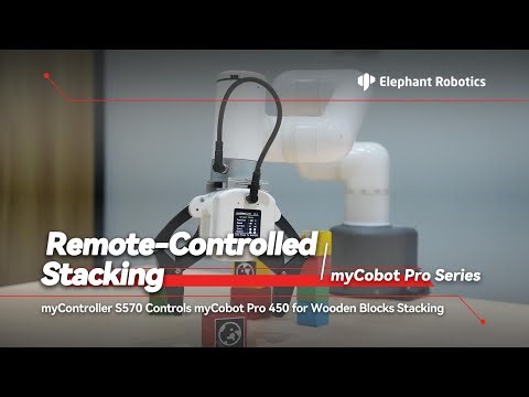 myCobot Pro 450 | Teleoperating a 6 DOF Cobot with an Exoskeleton Controller for Precise Stacking