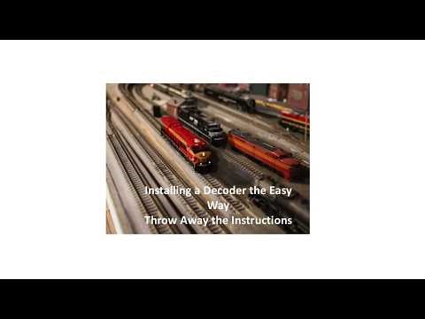 Installing a Decoder in a Model Railroad Locomotive