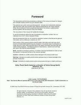 Volvo Mid 128 Fault Code Guide