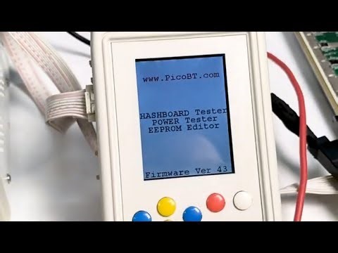 Newly upgraded PicoBT multifunction tester for repairing ASIC miner hash boards and PSUs