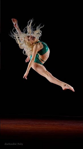Ruby Was just having fun with her signature jump #dancephoto #slowmotion