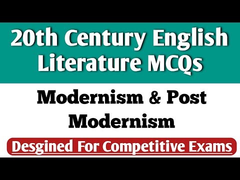 50 MCQs Modern & Post Modern Literature | 20th Century Literature | Competitive Exams UGC NET LT PGT