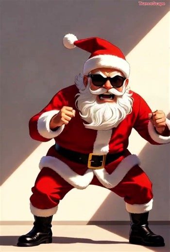 Rock Santa Unleashed 🎸🔥 #christmas