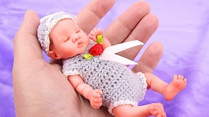 306K views · 888 shares | Miniature Silicone Baby Doll - I bought it so I can make DIY crafts for her. This baby doll was painted by Maria Lynn Grover Dolls, the details of the doll are inside the video. | DIY by Pipe-Cleaner-Crafts B | Facebook