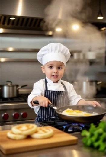 Baby as a chef 👶🧑‍🍳