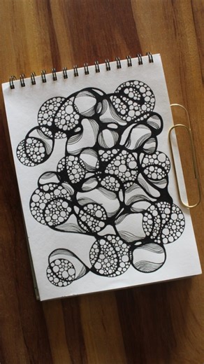 ︎Relaxing Flowing Line Doodle Art 🗓️ Day 68 | Inky Canvas Palette