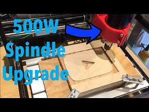 3018 CNC Spindle Upgrade (500W) | New CNC Motor Demonstration