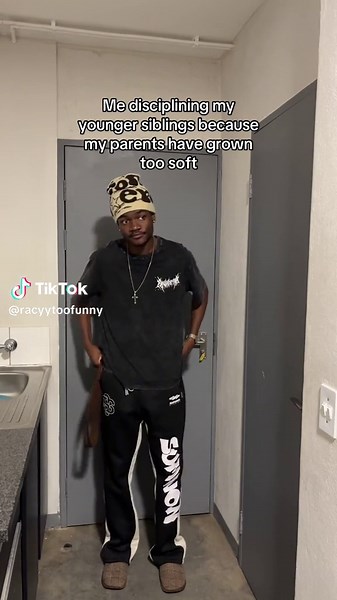 Disciplining Younger Siblings with a Wooden Spoon