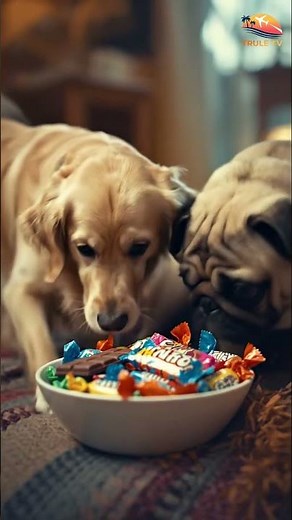 [Trule TV] Funniest Dog Halloween Video! (Costumes, Candy & Chaos)