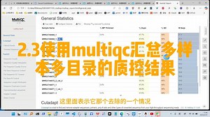 2.3使用multiqc汇总多样本多目录的质控结果教程，代做各领域医学生物生信分析和辅导_哔哩哔哩_bilibili