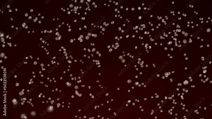 various forms of life in a drop of water. the simulation of the protozoan organism has loop animation