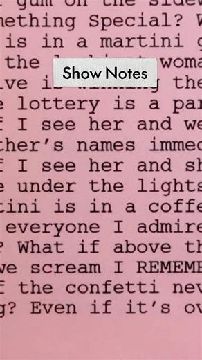 AREA on Instagram: "Our FW26 collection will debut on Friday, February 13. Revisiting our pink script show notes from SS26. Are you ready for the next scene? #AREA"
