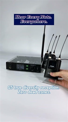 ACEMIC G5 True Diversity Wireless In-Ear Monitor System | 100m+ Range & No Dead Spots