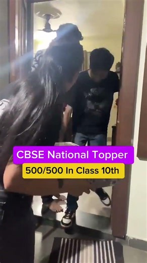 CBSE National Topper 🔥 | 500/500 #physicswallah #cbse #samridhimam #topper #class10 #class #shorts