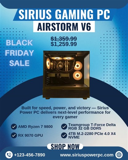 AIRSTORM V6 The BEST Ryzen 7600X RX 9060 XT Gaming PC of 2025
