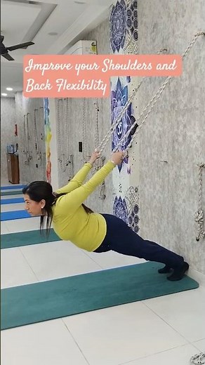 Deep Backbend Made Easy | Wall Rope Stretch Magic 💫#backbendyoga