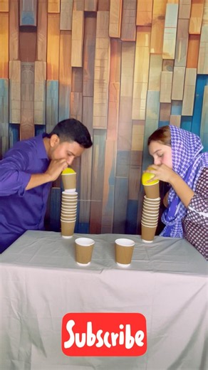Team Building Activity | Fun Game pyramid using Balloons & Paper Cups | Cup tower Challenge #shorts