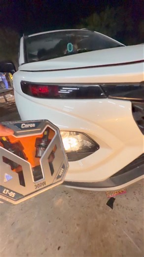 Fronx Car Led light 300 wats install #carlover #carledlight #led300watslight #shorts