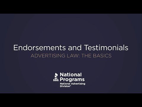 Truth in Advertising 101: Endorsements and Testimonials