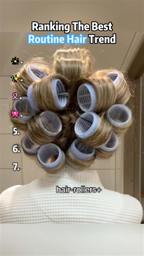 Ranking The Best Routine Hair Trend(5)I need the hair care tutorial of the last person. #shorts #sho