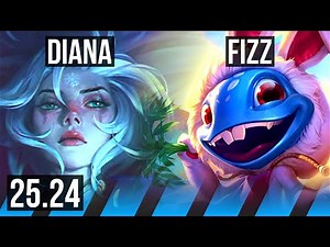 DIANA vs FIZZ (MID) | KR Master | 25.24