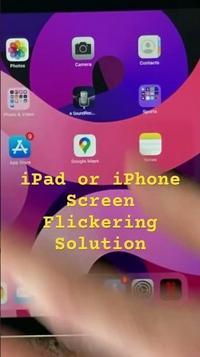 iPad or iPhone Screen Flickering Solution Fix #apple #ipad #iphone #tipsandtricks