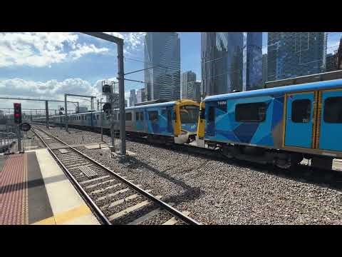 Metro Siemens Departing Southern Cross Station to Werribee