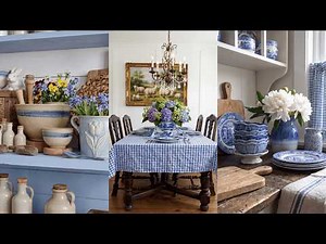 How to Create a Nostalgic Blue and White Cottage Kitchen: Summer Decor Tips