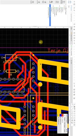 Making PCB for the control unit for LED light. #custom #arduino #easyeda