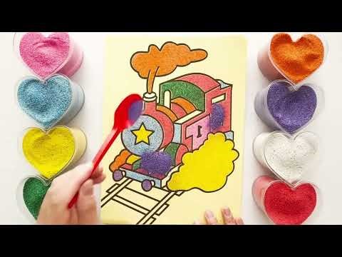 🖍️ Simple Railway Engine Drawing | Art and Craft for School Project