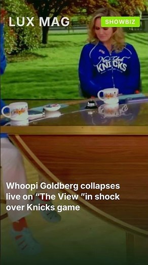 Whoopi Goldberg collapses live on “The View ”in shock over Knicks game #shorts