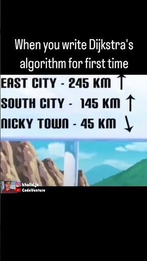 Dijkstra algortihm belike #coding #programming #javascript #python
