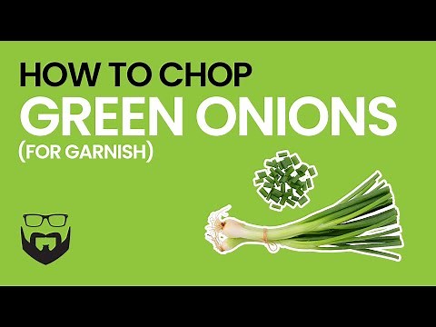 How to Chop Green Onions for Garnish