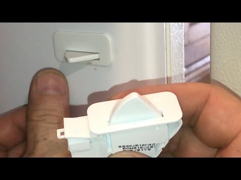 REPLACE￼ refrigerator door switch (kenmore, lg) light push button “”Tricky””￼AP4442090 6600JB1010L