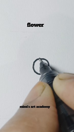 Beautiful Flower Drawing 🌸one line art #flowerart #easyflowers #arttutorial #onelineart #art | Mimi's Art Academy