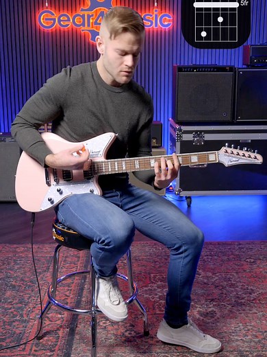 Strawberry Milkshake on Hartwood Charger Guitar