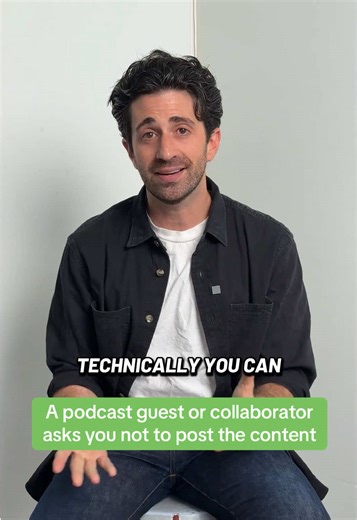 For any number of reasons, a podcast guest, video feature, or collab partner might ask you to NOT share the content you recorded. The question becomes, should you concede? If the guest signed a release, you generally have the legal right to use and post the content as you see fit. However, many larger creators will include approval rights in their agreements. If those are in place, you’ll need to honor those terms. That said, just because you CAN post the episode, doesn’t always mean you should.