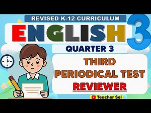 Grade 3 - English 3 Third Periodical Test Reviewer (Quarter 3) Revised K-12 #reviewer #Grade3