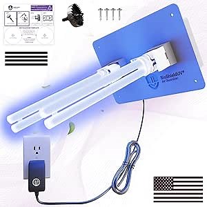 BioShieldUV® 36W HVAC UV Light Air Purifier Light Bulb - Air Filter UV Lamp for Air Conditioner, Whole House Dual UV UVC Light in Duct Filter, UVC Light for HVAC AC Air Conditioner