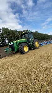 Plowing John Deere 8335R & Lemken Diamant 16 #farming #agriculture #tractor #farm #reelsvideoシ | Agro Shorts