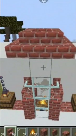 fireplace build tutorial 🔥 in minecraft